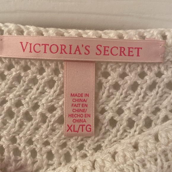 Victoria secret kiss of cashmere crochet sweater size xl - Picture 4 of 6